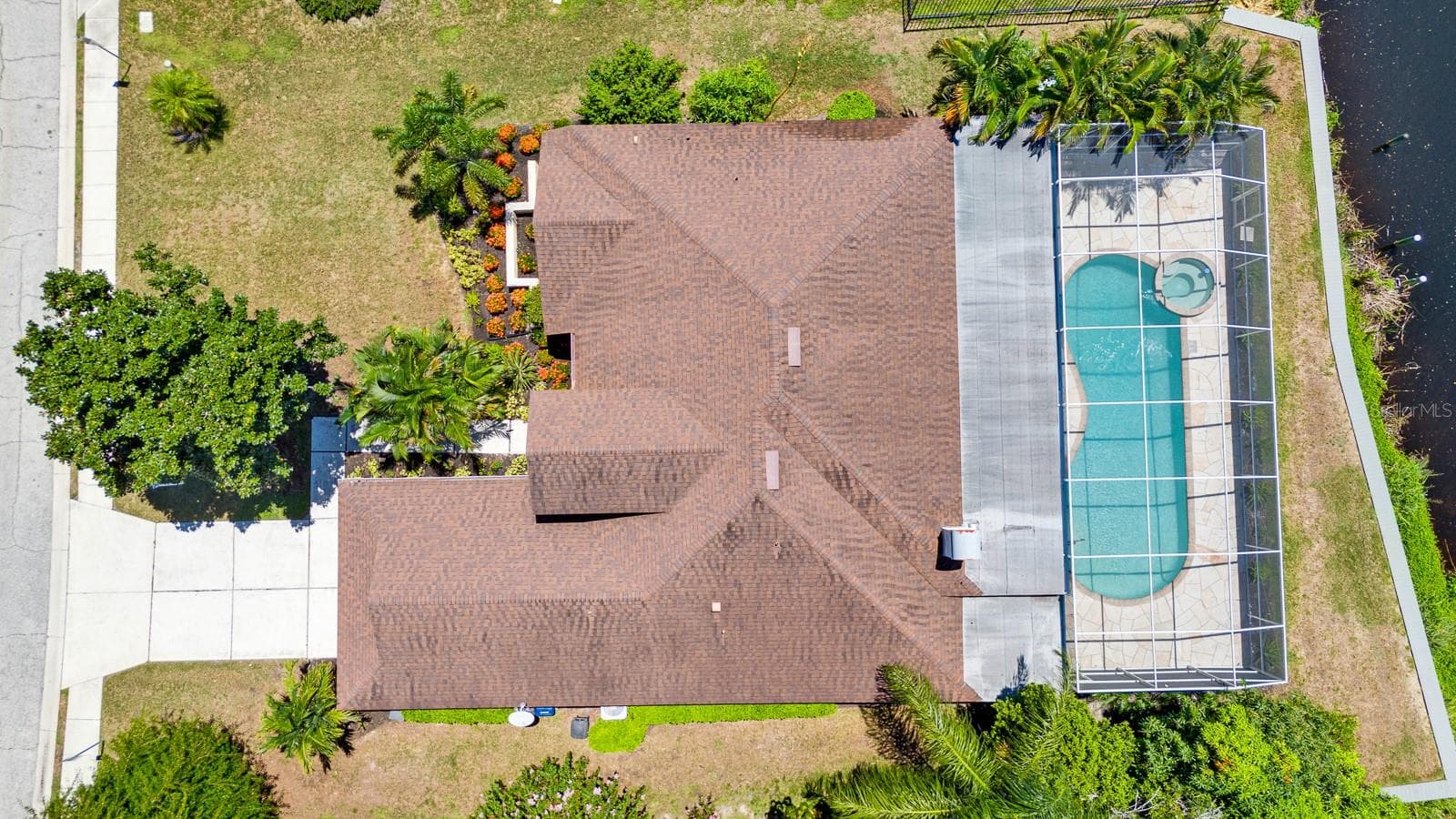 above view of the house - 5410 61ST ST E, BRADENTON