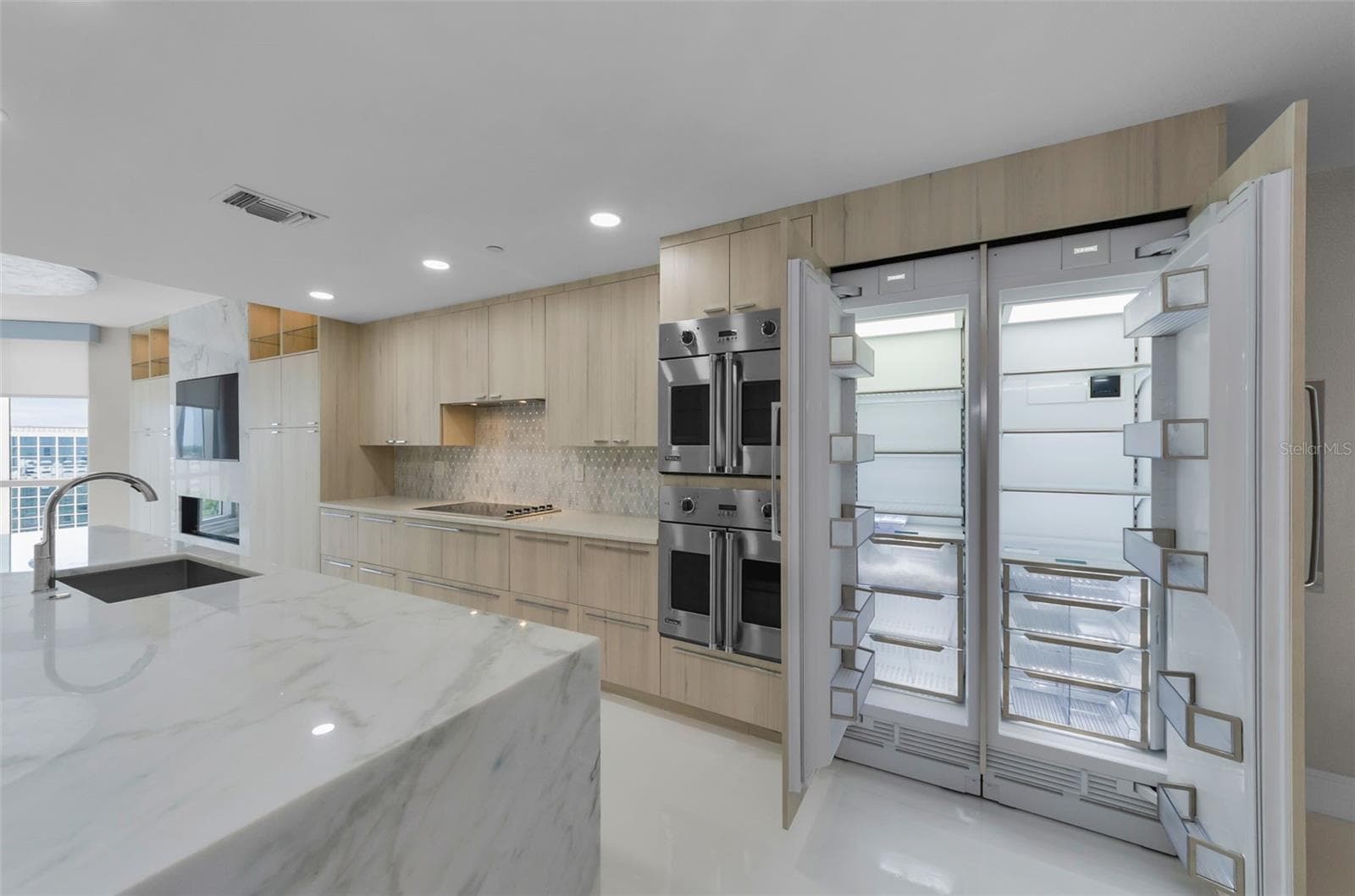 Wow, that refrig can hold a lot of good food - 331 CLEVELAND ST #1101, CLEARWATER