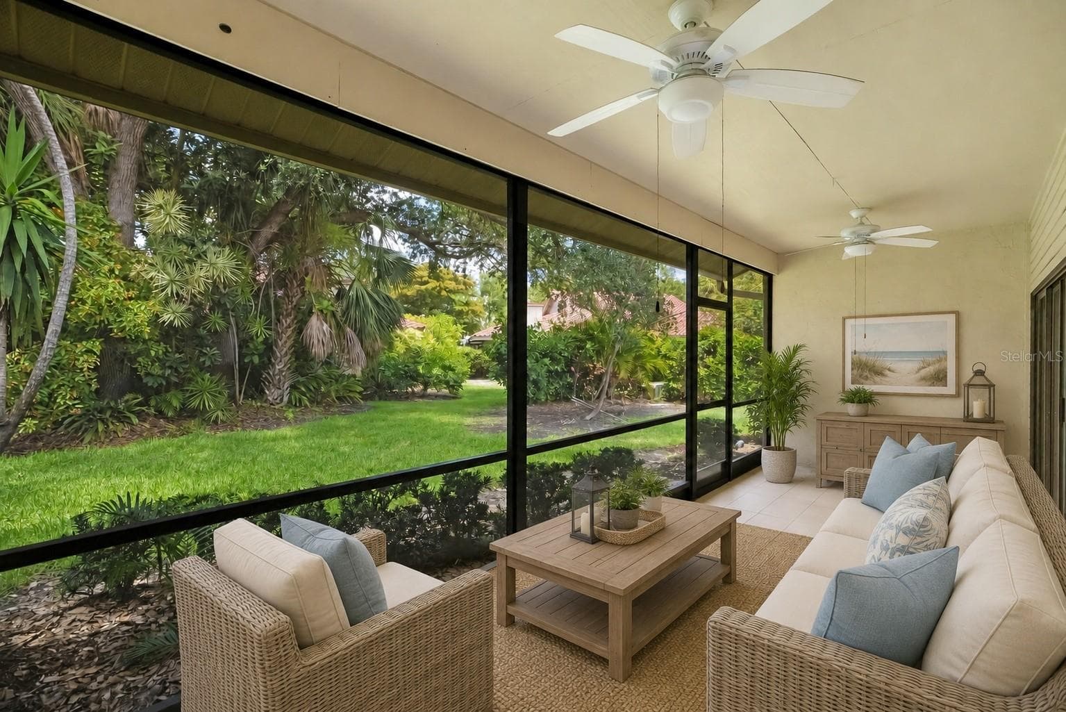 Virtual Staging Screened patio - 4820 KESTRAL PARK CIR #18, SARASOTA