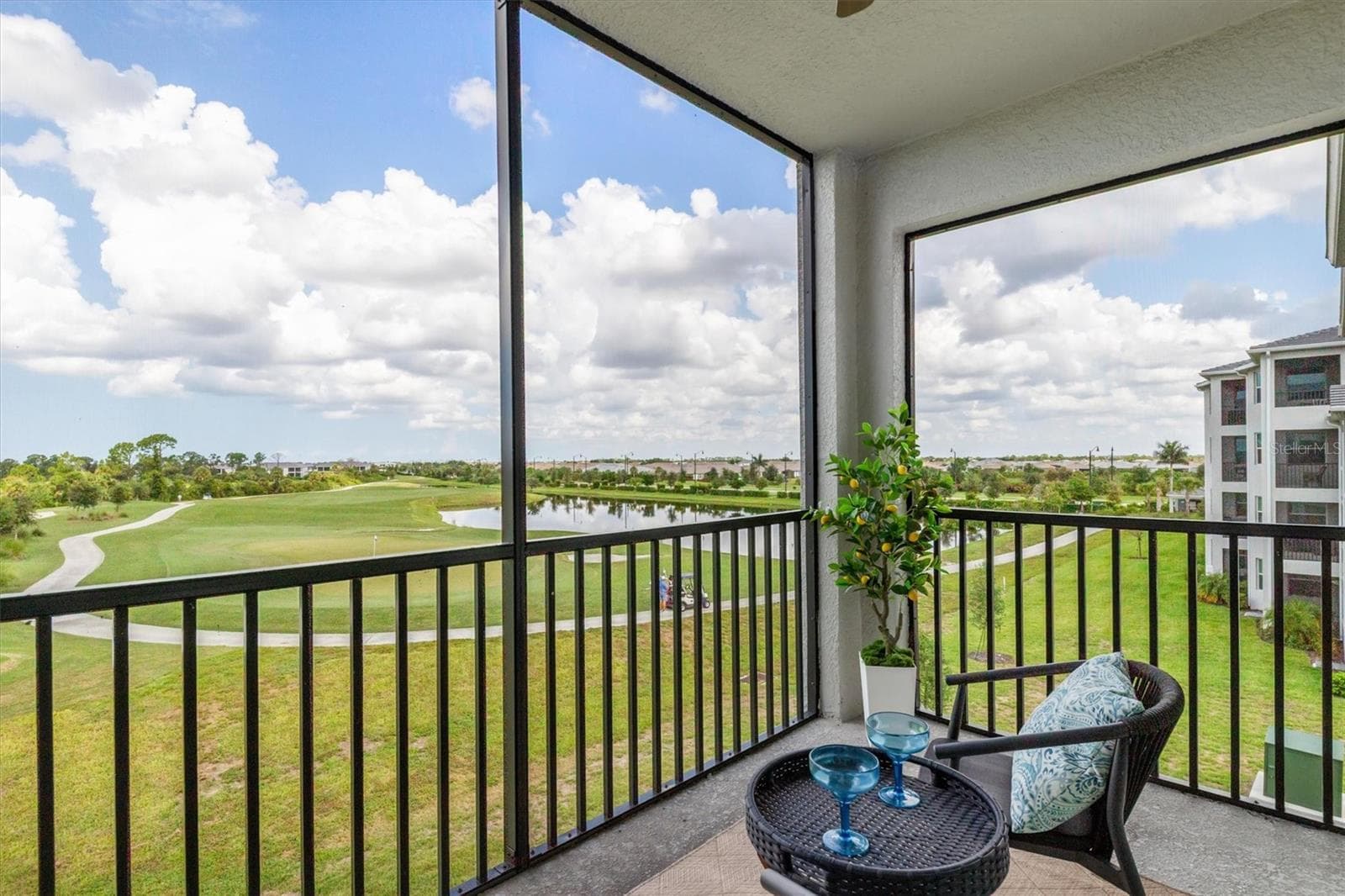 View of 5th and 6th hole. - 17625 OPAL SAND DR #307, VENICE