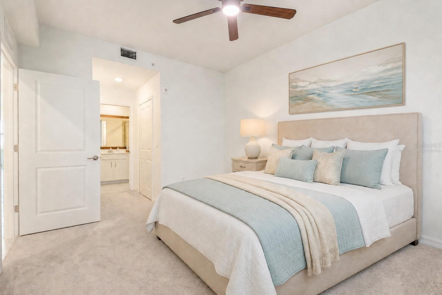 VIRTUALLY STAGED PRIMARY BEDROOM - 17625 OPAL SAND DR #307, VENICE