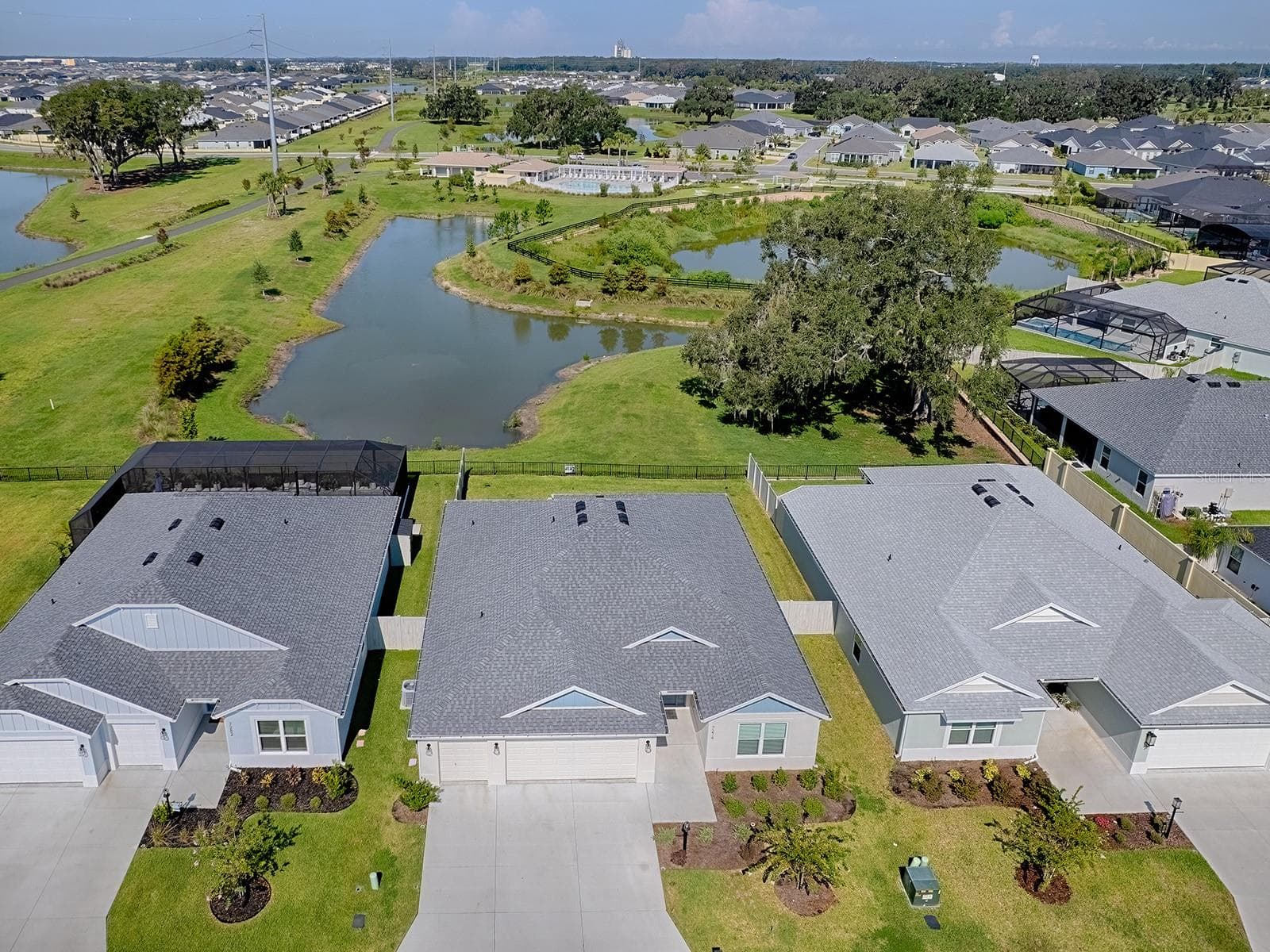 View of 2 ponds in the back yard - 7274 CARLOS CT, THE VILLAGES