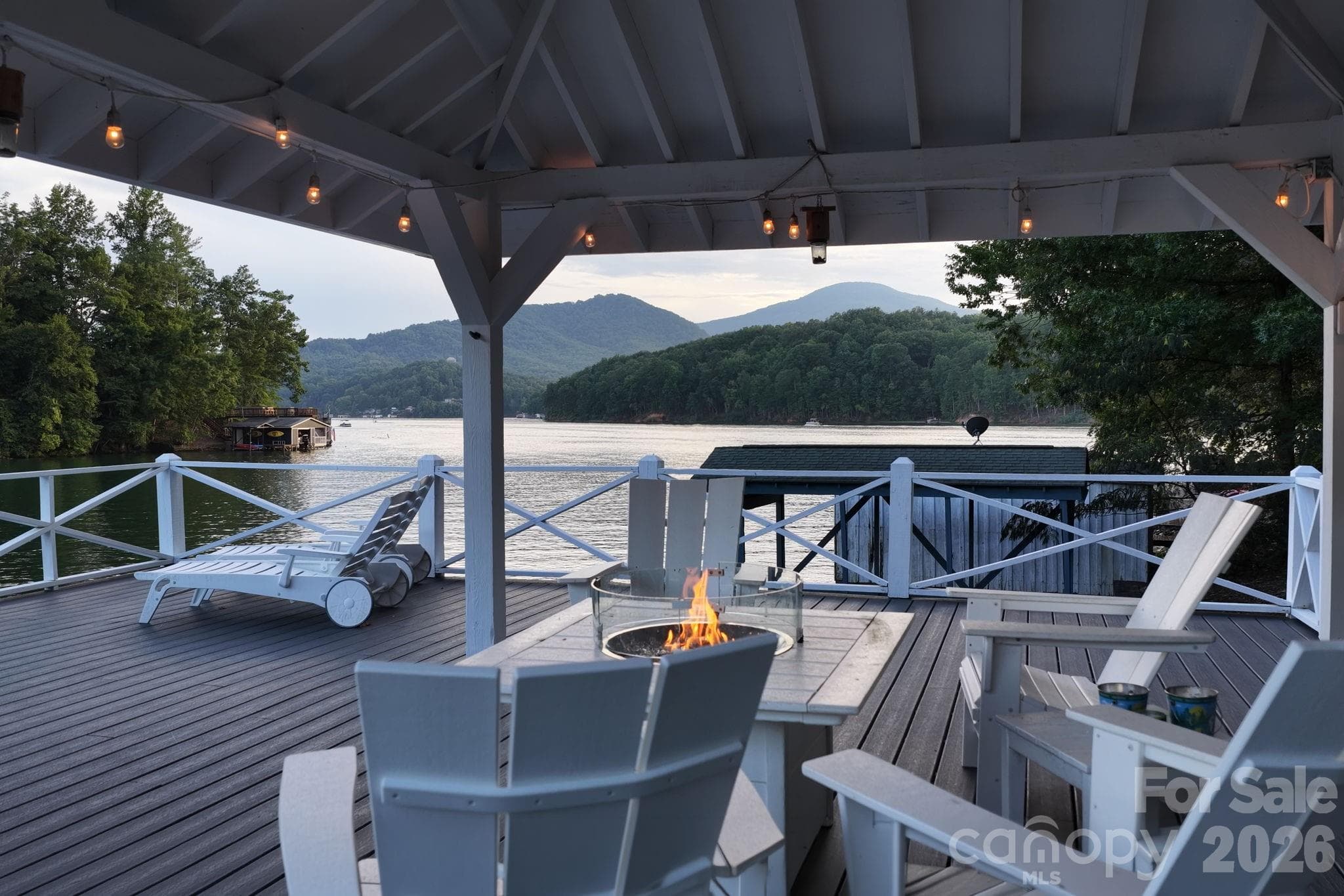 Expansive deck space with Covered Gazebo. - 183 Blarney Road, Lake Lure