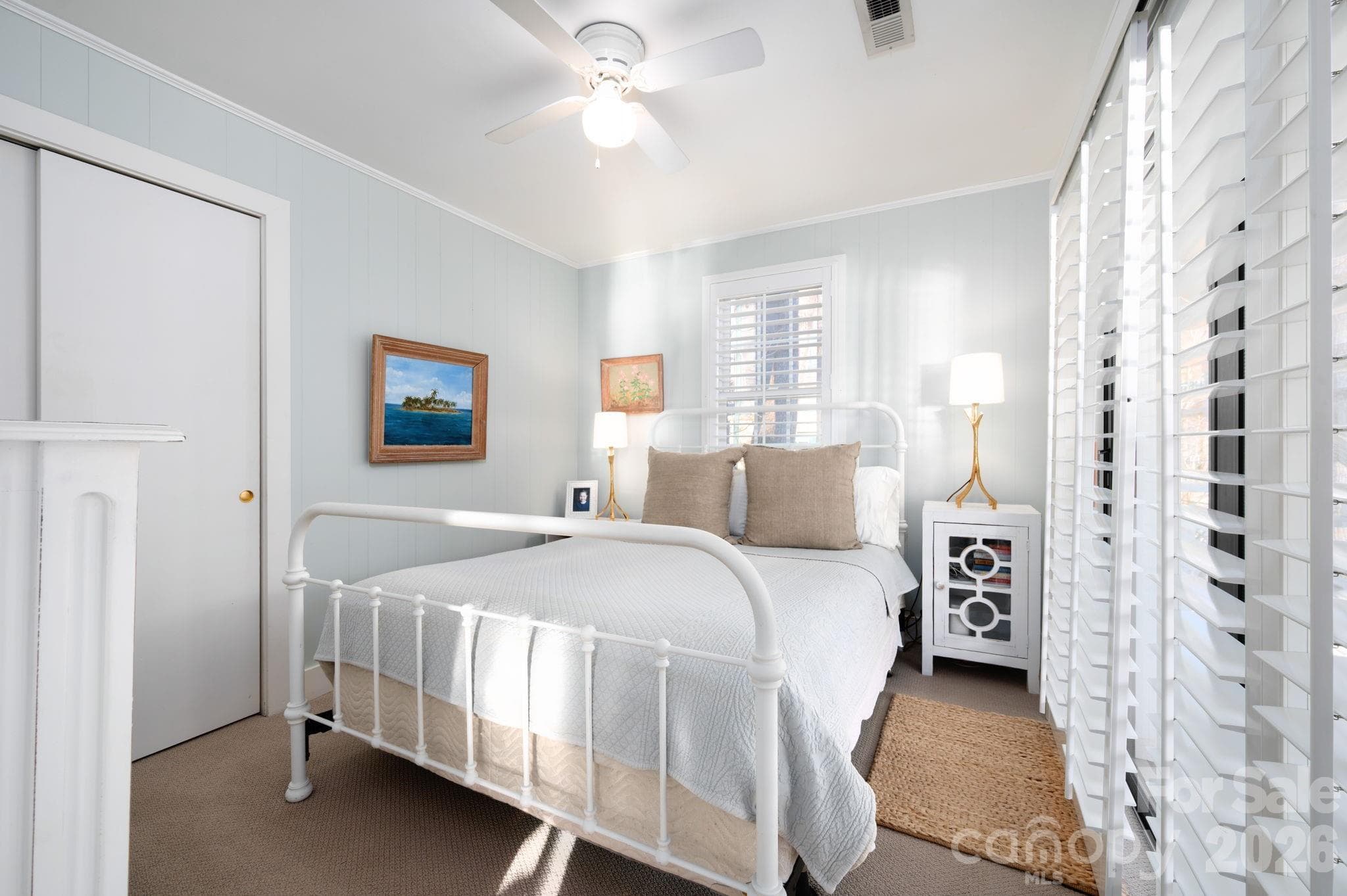 Primary bedroom has screened in porch access - 183 Blarney Road, Lake Lure