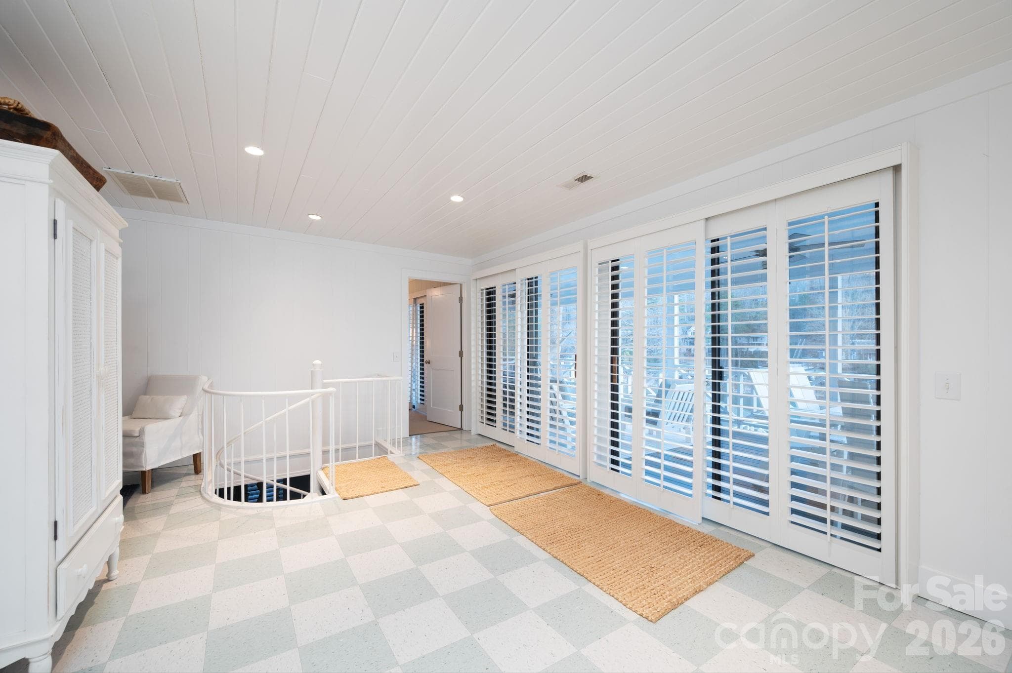 Original period floors and Newer Custom Plantation Shutters throughout - 183 Blarney Road, Lake Lure