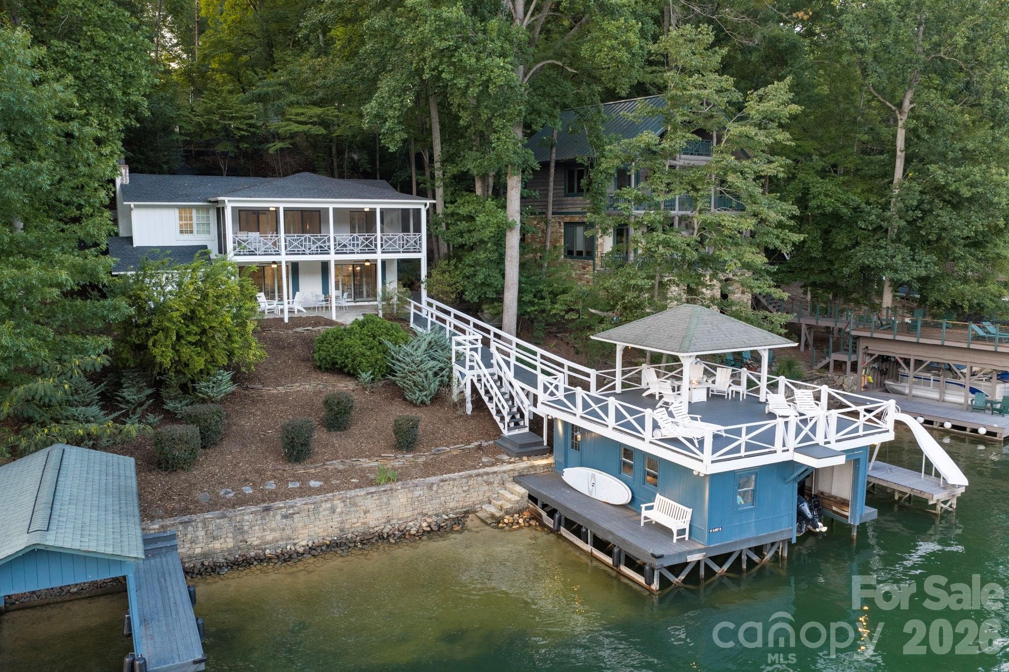 Property Features an Additional Third Covered Boat Slip - 183 Blarney Road, Lake Lure