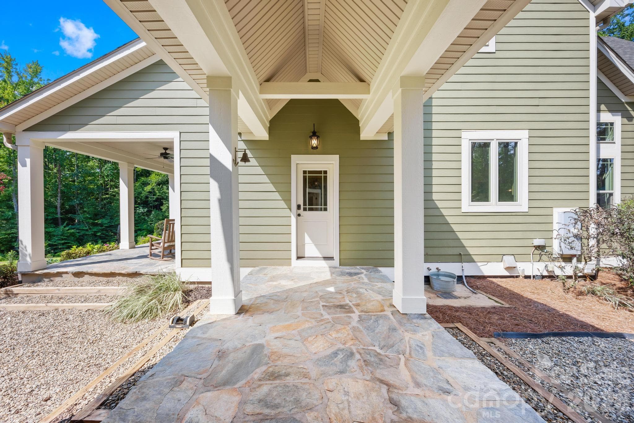 Breezeway from garage to house - 6334 Long Island Road, Catawba