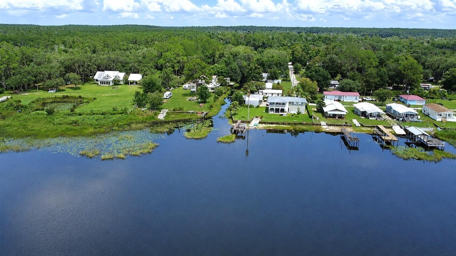 View of Canal From Lake - 23824 NE 188TH PL, FORT MC COY