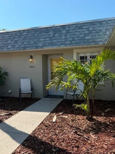Front door - room for courtyard chairs. View is amazing! - 3444 TROPHY BLVD, NEW PORT RICHEY