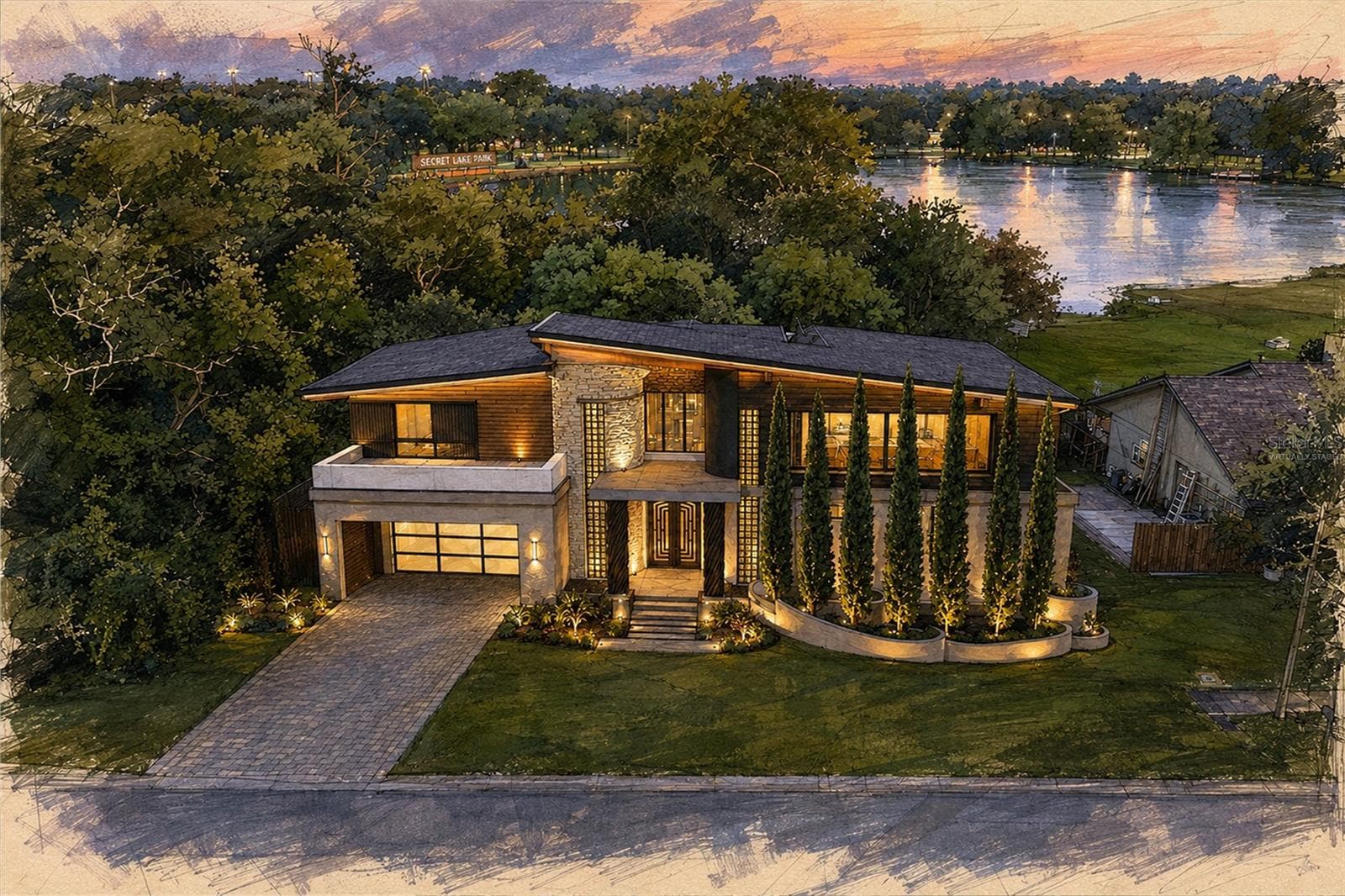 virtually staged - 233 SECRET WAY, CASSELBERRY