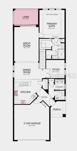 Floor 1 ~ Additional Highlights Include: private pool, gourmet kitchen, tray ceiling on main floor, impact windows, quartz countertops, and pocket sliding glass door - 7907 INTERSTELLAR AVE, SARASOTA