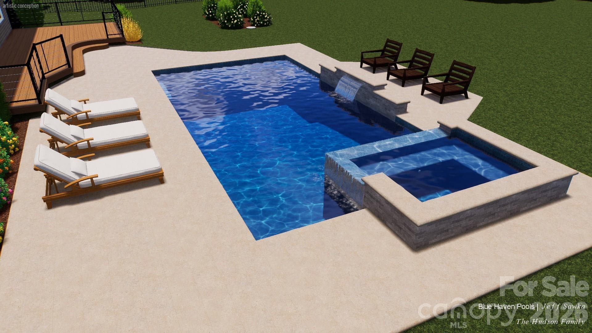 Possible pool addition - 8508 Max Meadows Drive, Charlotte