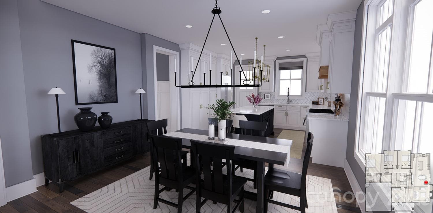 Dining Area-Rendering courtesy of Royal Oaks Design. - 166 Williams Meadow Loop, Hendersonville