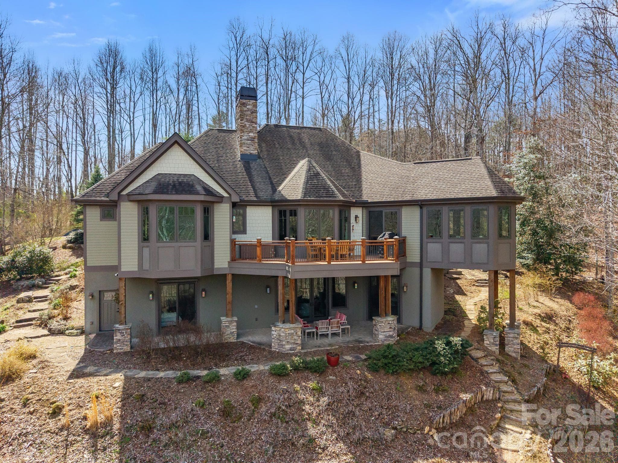 Rear - Winter View - Hendersonville