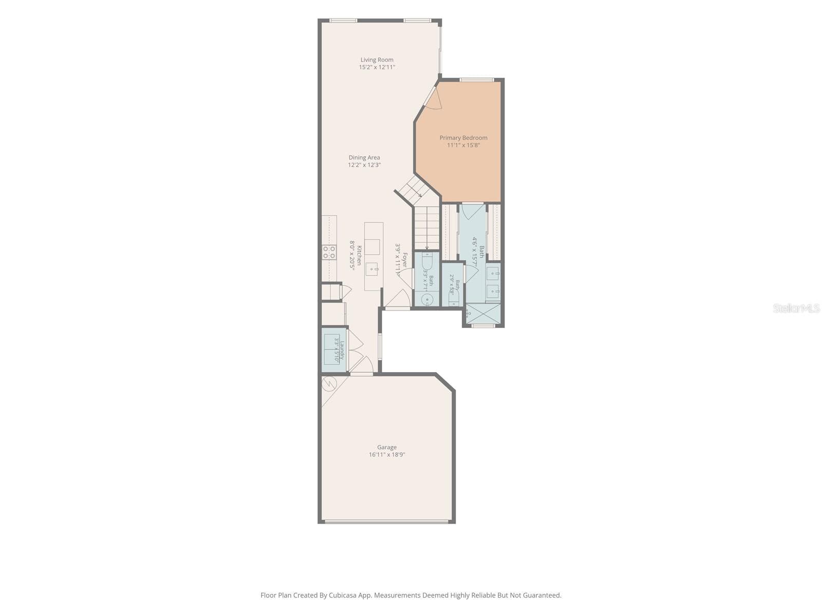 First floor - floor plan - 5282 NEIL DR, ST PETERSBURG