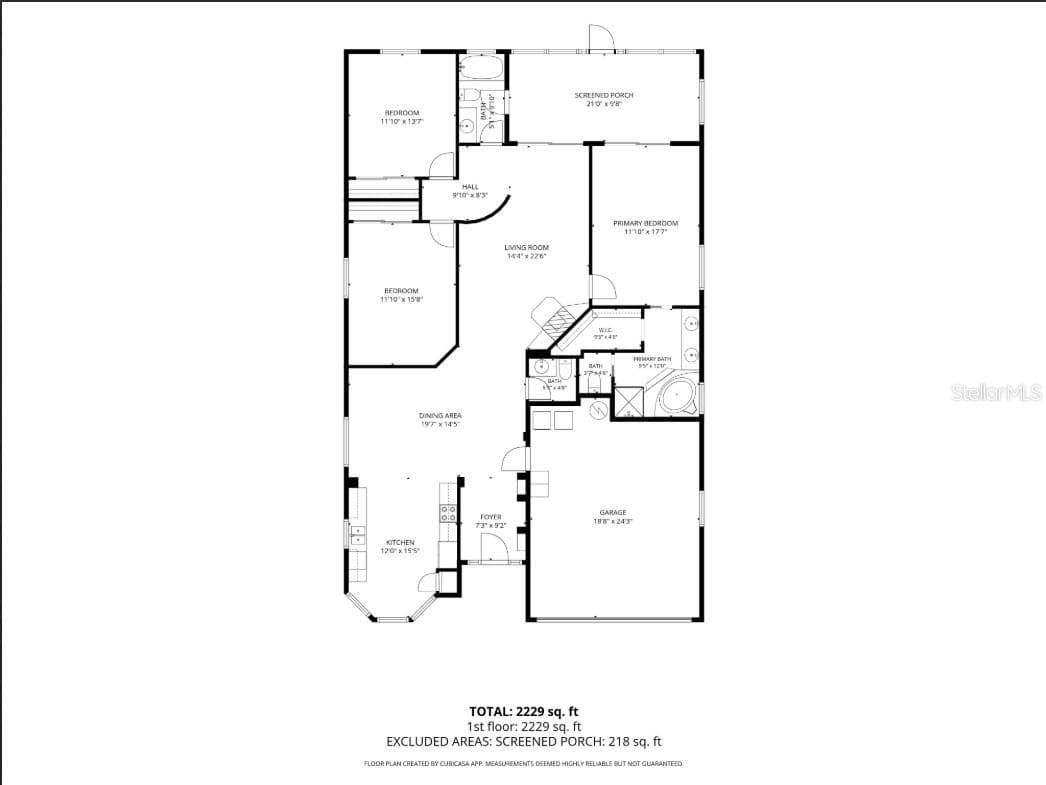 Floor plan. (1) - 1150 OAKWOOD DR, DUNEDIN