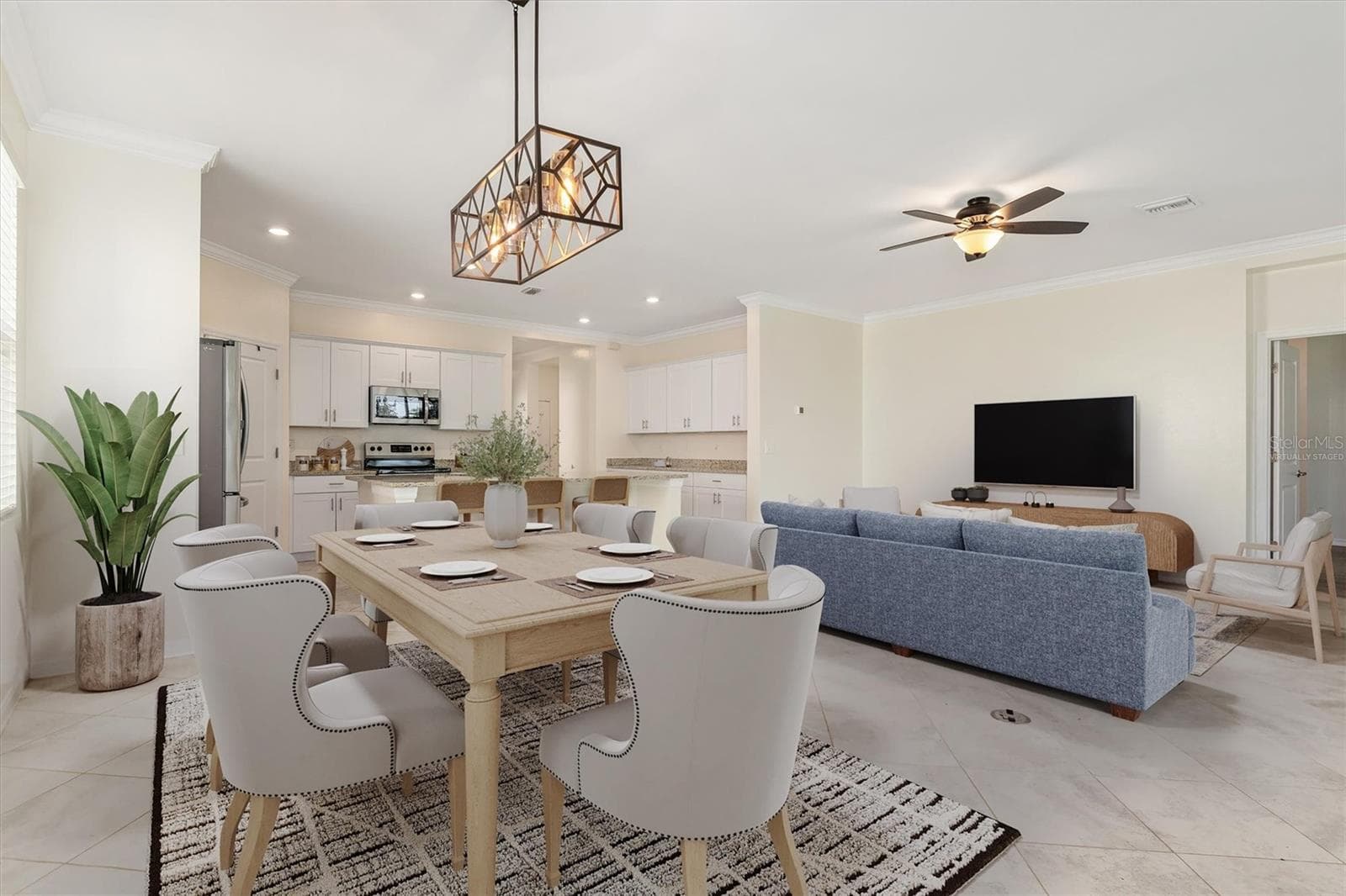 11125 Balfour St. -Dining Room - Virtually Staged - 11125 BALFOUR ST, VENICE