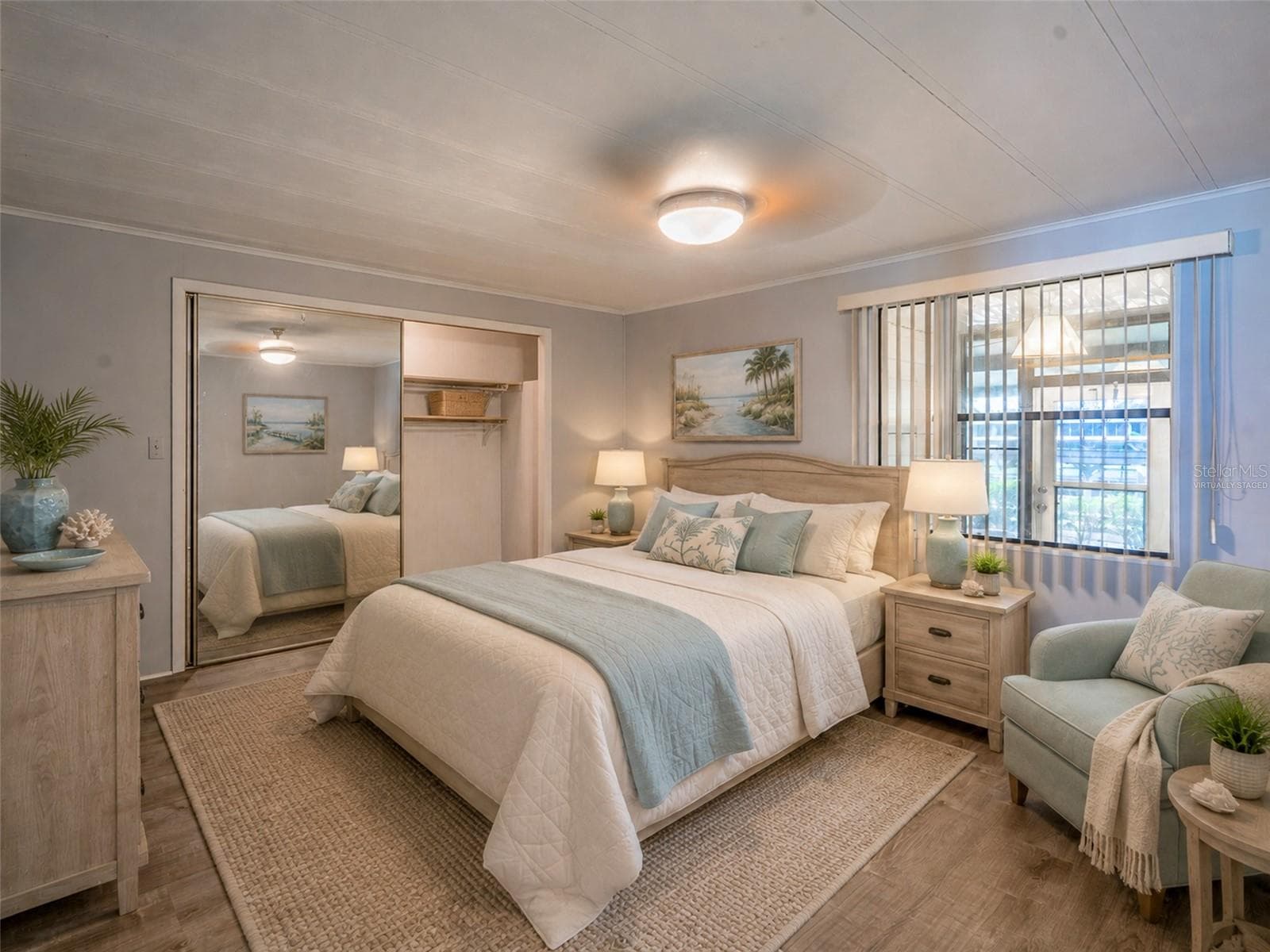Second bedroom, virtually staged - 1021 HILLTOP RD, TAVARES