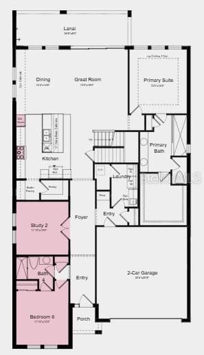 Floorplan Rendering - 7829 CENTAURUS WAY, SARASOTA