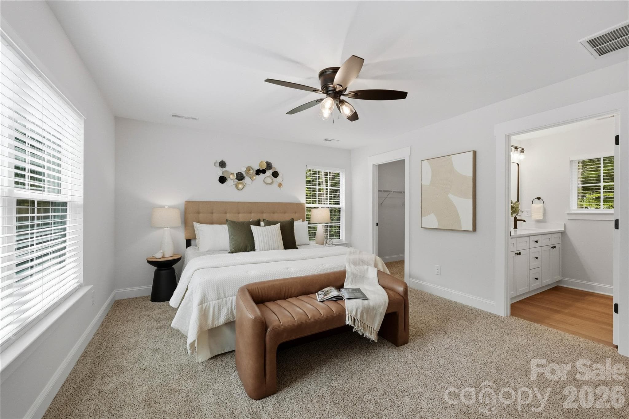 Primary bedroom with ensuite bath - 14133 Woodhurst Lane, Mint Hill