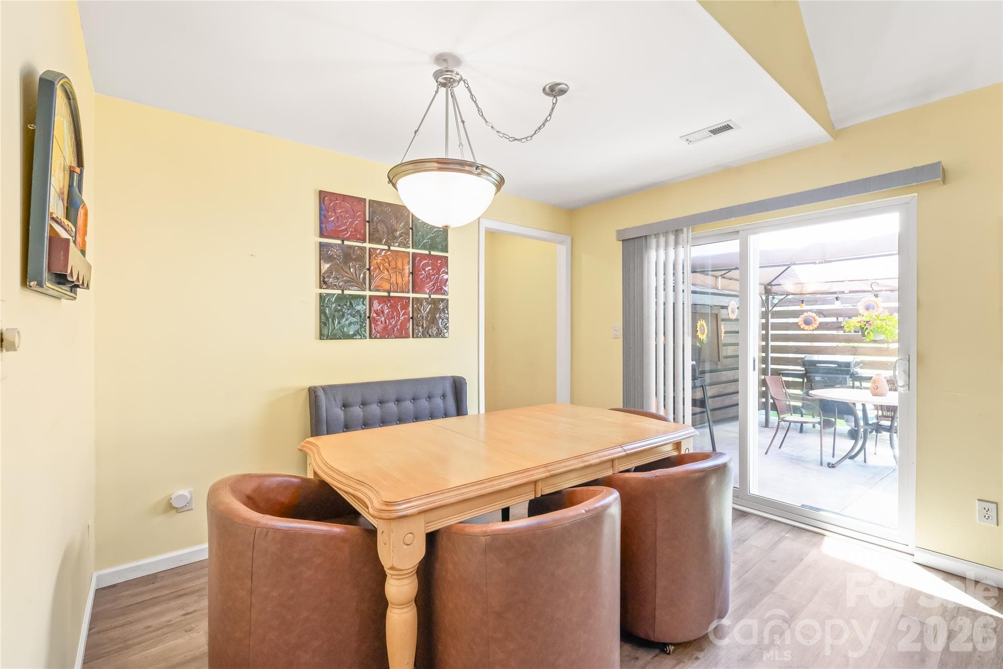 Sliding doors lead to back patio and large back yard - 2241 Indian Cross Trail, Matthews