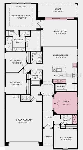 Floorplan Rendering - 12817 DOCKYARD TRL, PALMETTO