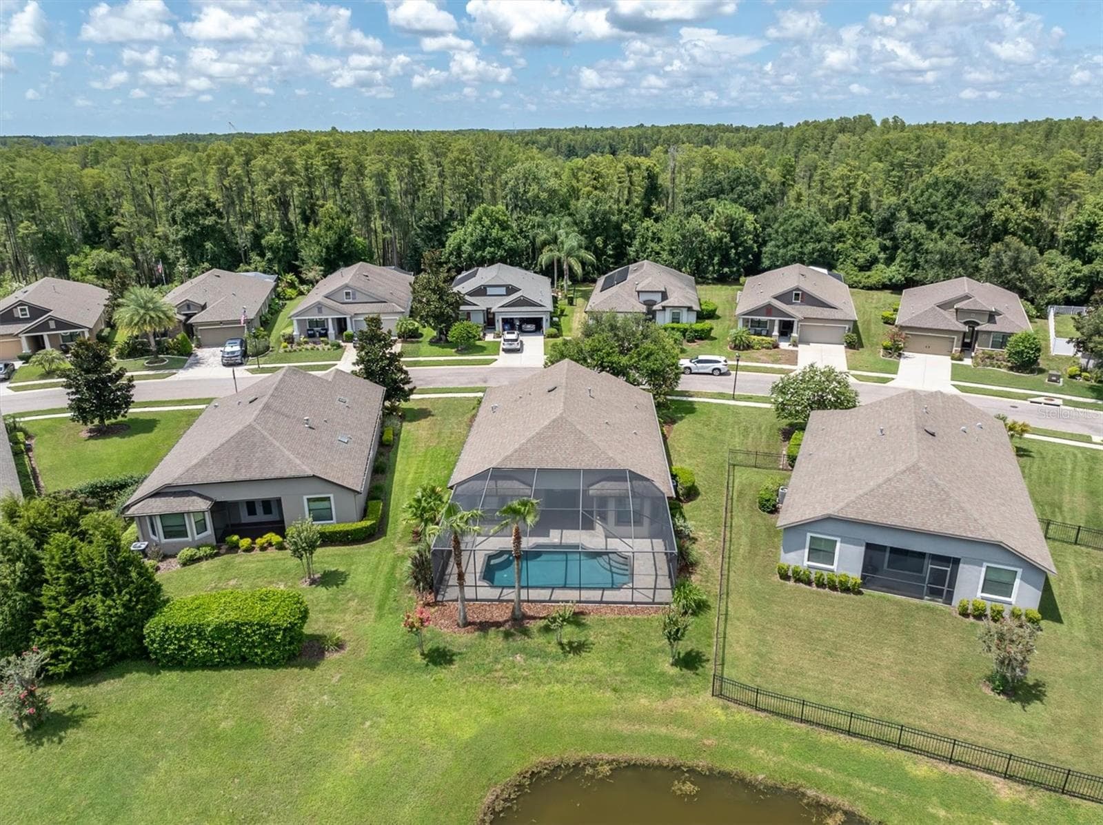 View of Pond Frontage - 8454 MAY PORT CT, LAND O LAKES