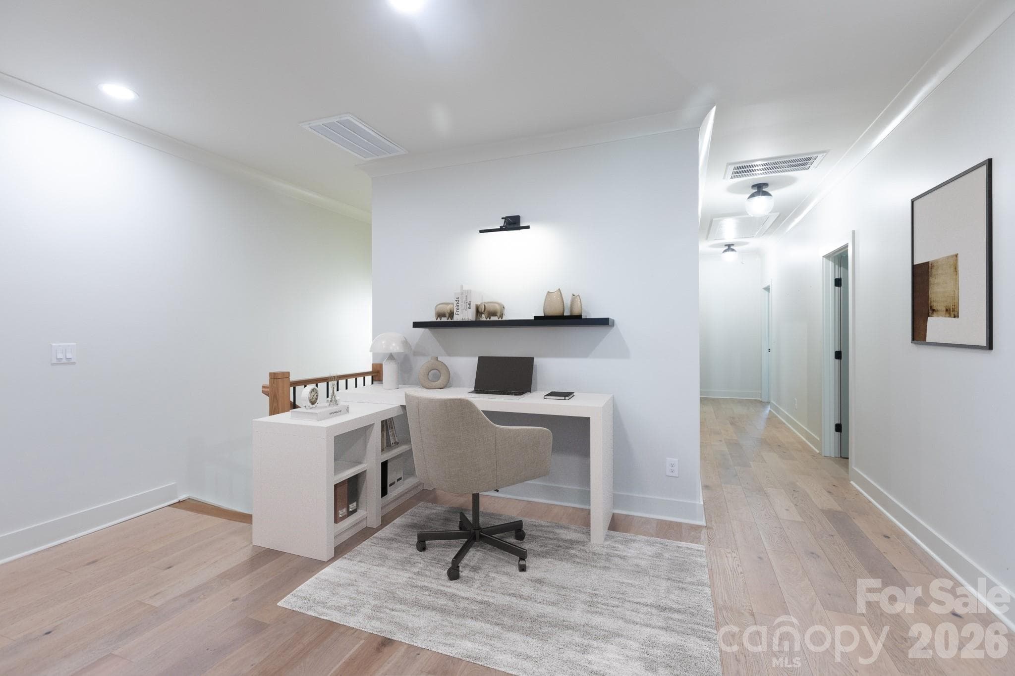 Loft area. Enhanced stagging - 1602 Herrin Avenue, Charlotte
