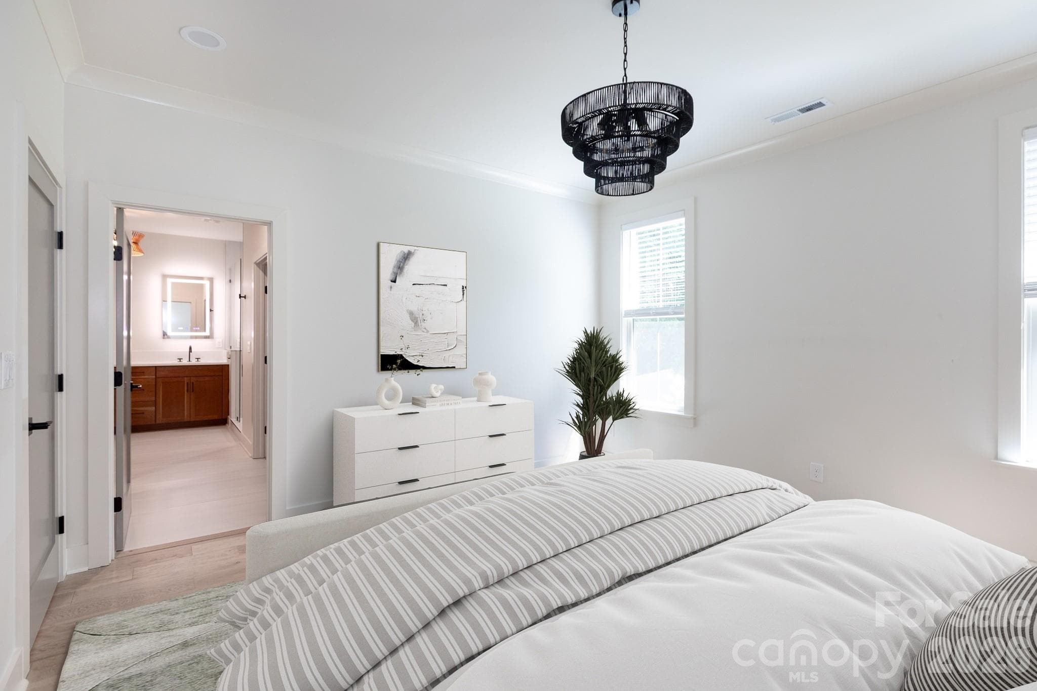 Enhanced primary bedroom - 1602 Herrin Avenue, Charlotte