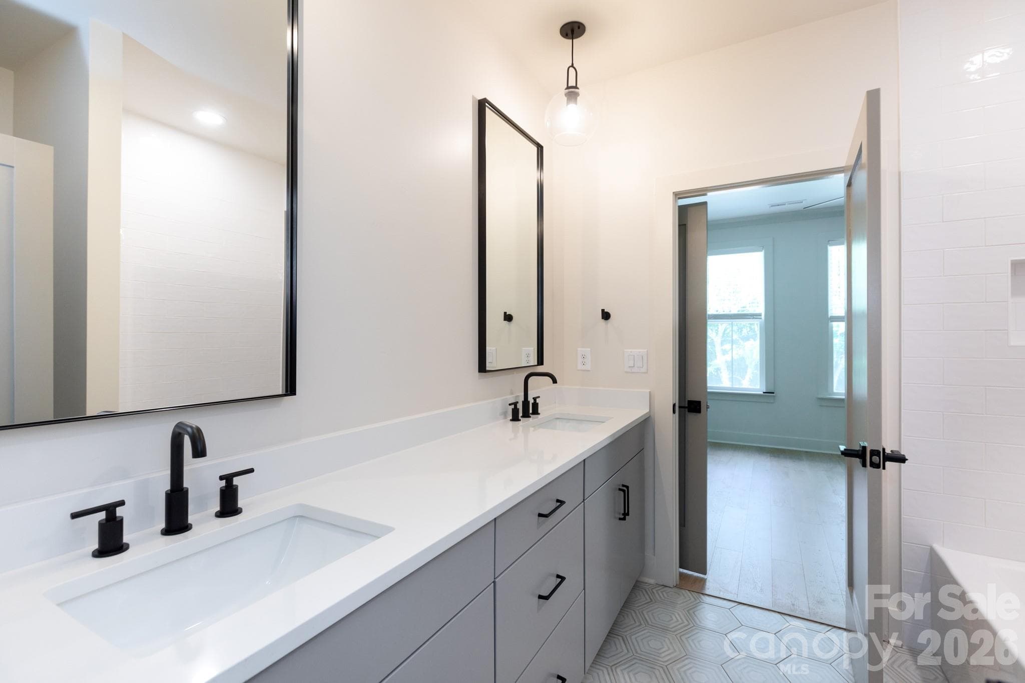Jack and Jill bath - 1602 Herrin Avenue, Charlotte