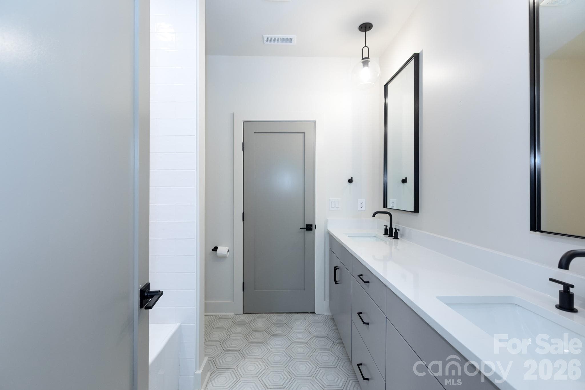 Jack and Jill bath - 1602 Herrin Avenue, Charlotte