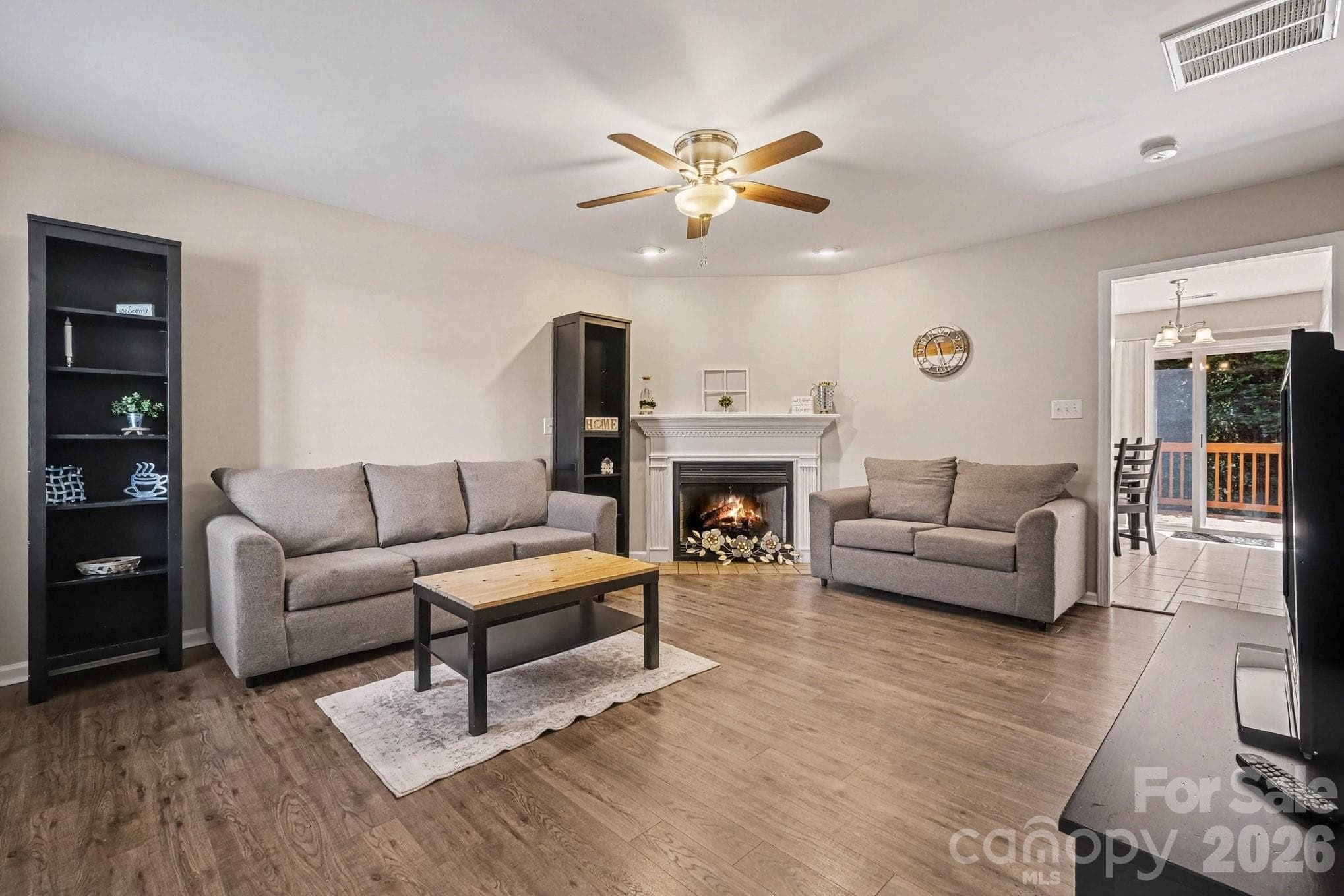 Cozy Living RoomFireplace Virtually Enhanced - 2240 15th Avenue NE, Hickory