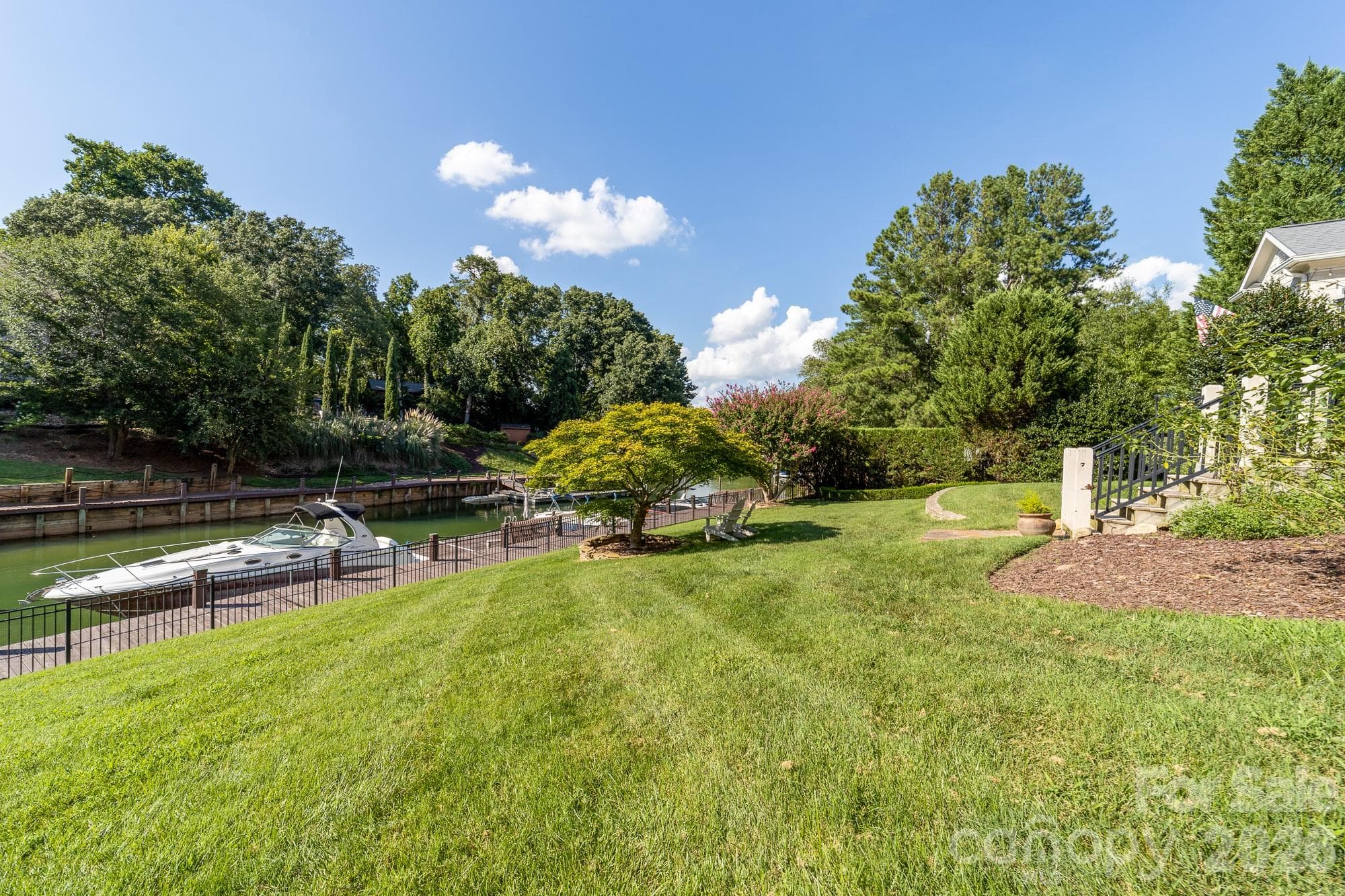 gated back yard - 21300 Blakely Shores Drive, Cornelius