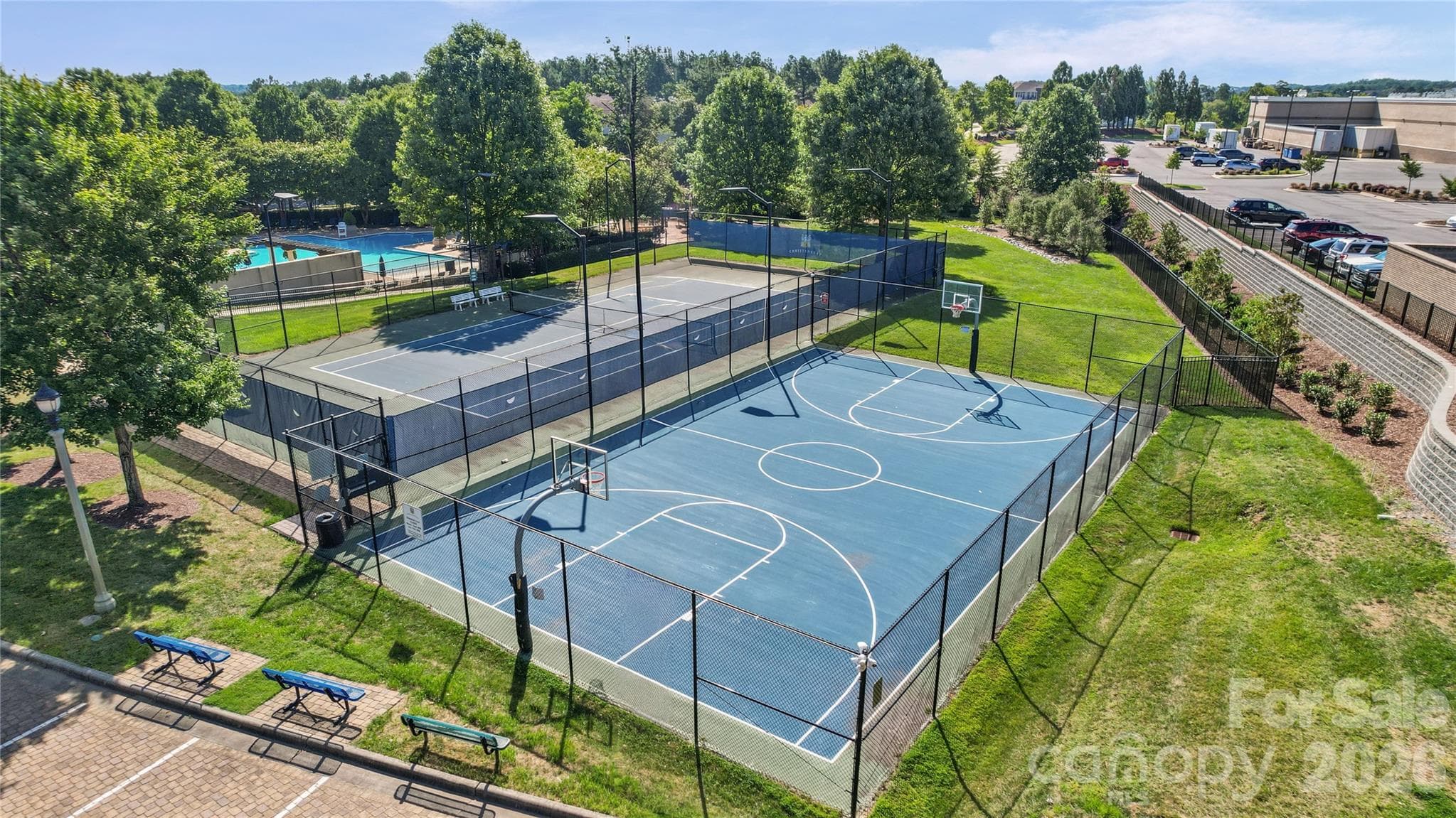 Basket ball and Tennis/pickle ball court - 2246 Donnington Lane NW, Concord