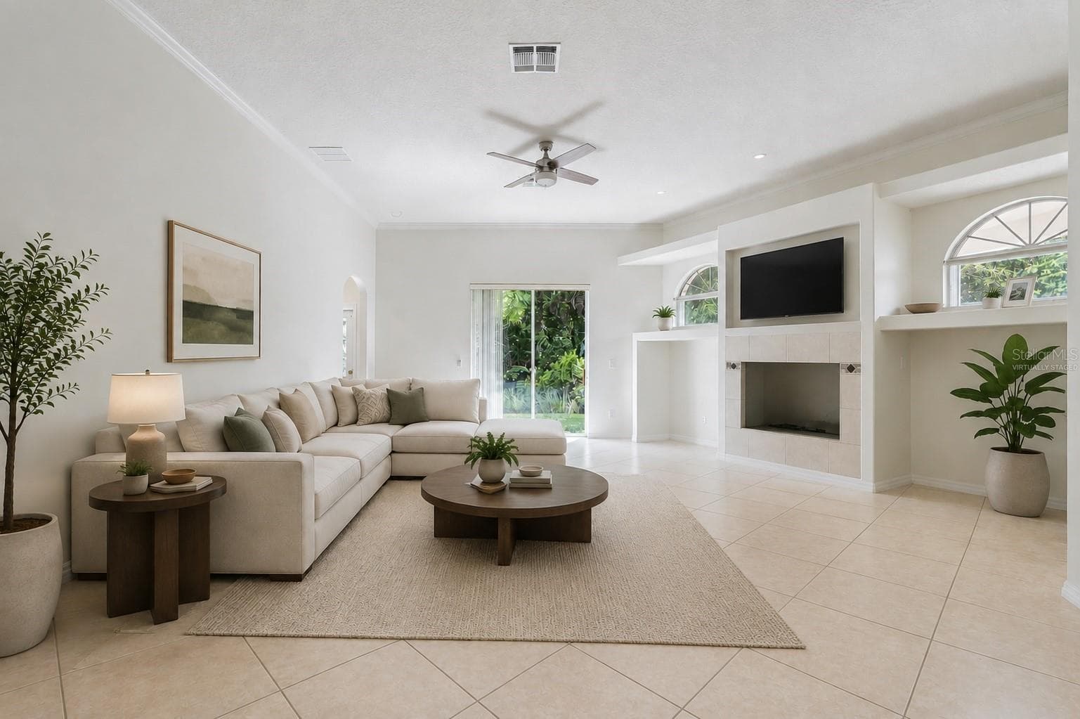 Virtually Staged - Family Room - 2436 FAWNLAKE TRL, ORLANDO