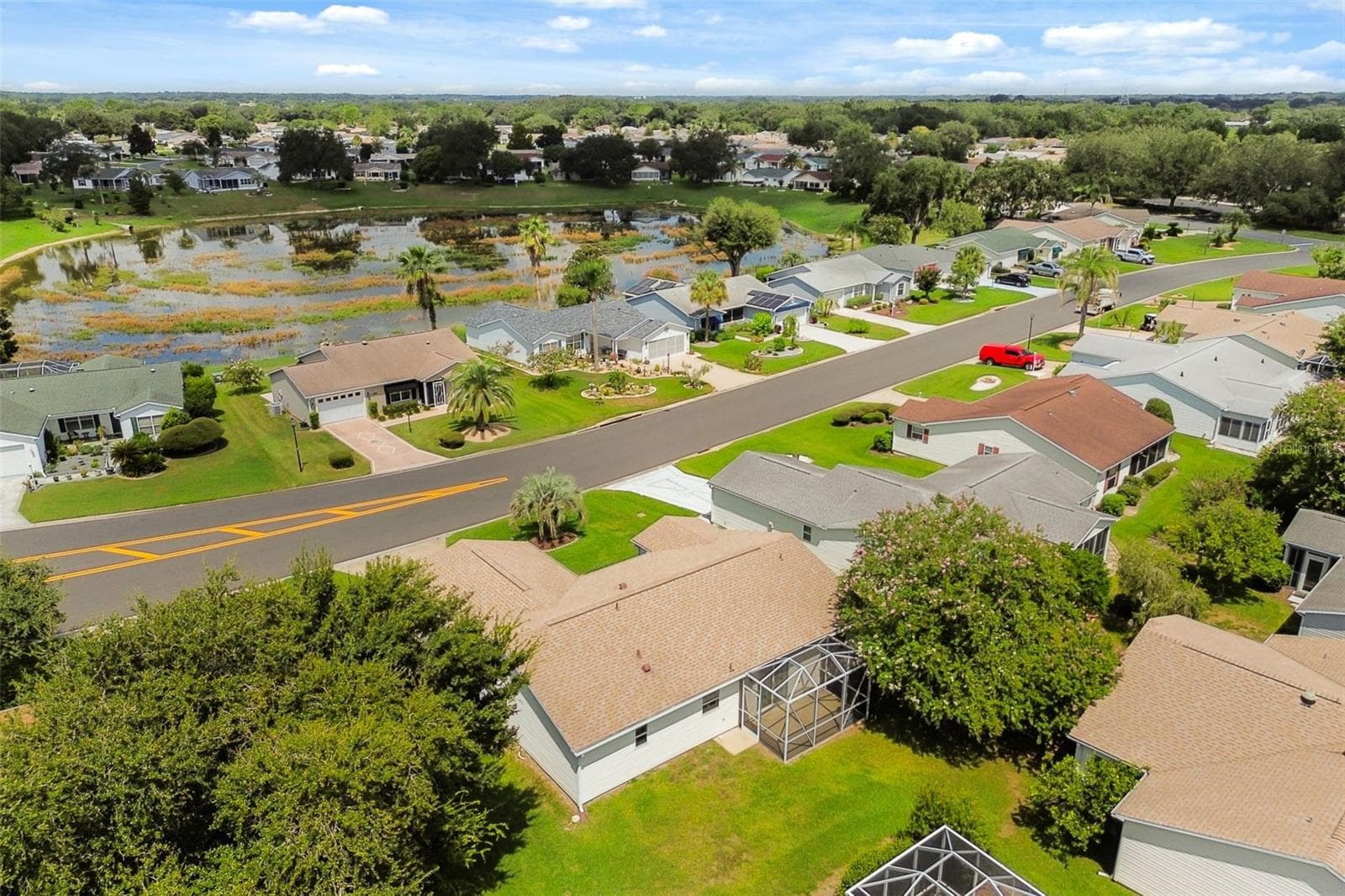 Pond across the street - 2527 BOTELLO AVE, THE VILLAGES
