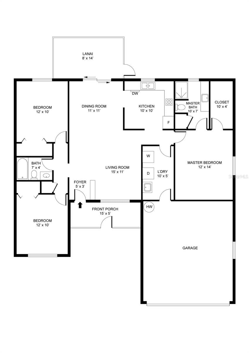 Floor Plan - 2527 BOTELLO AVE, THE VILLAGES
