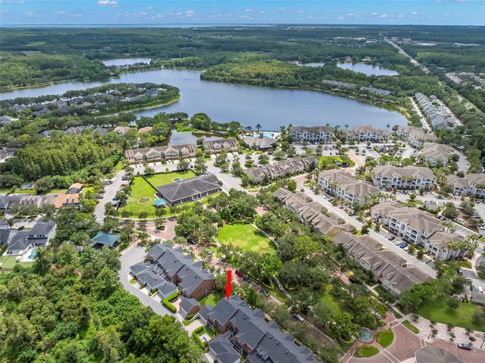 Aerial View including Lake Galt - 14743 CANOPY DR, TAMPA
