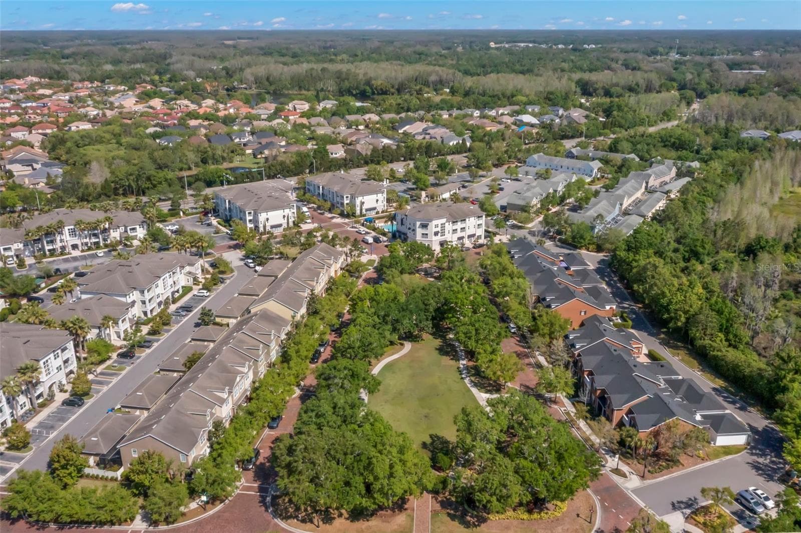 Aerial view of Fountainhead Park - 14743 CANOPY DR, TAMPA