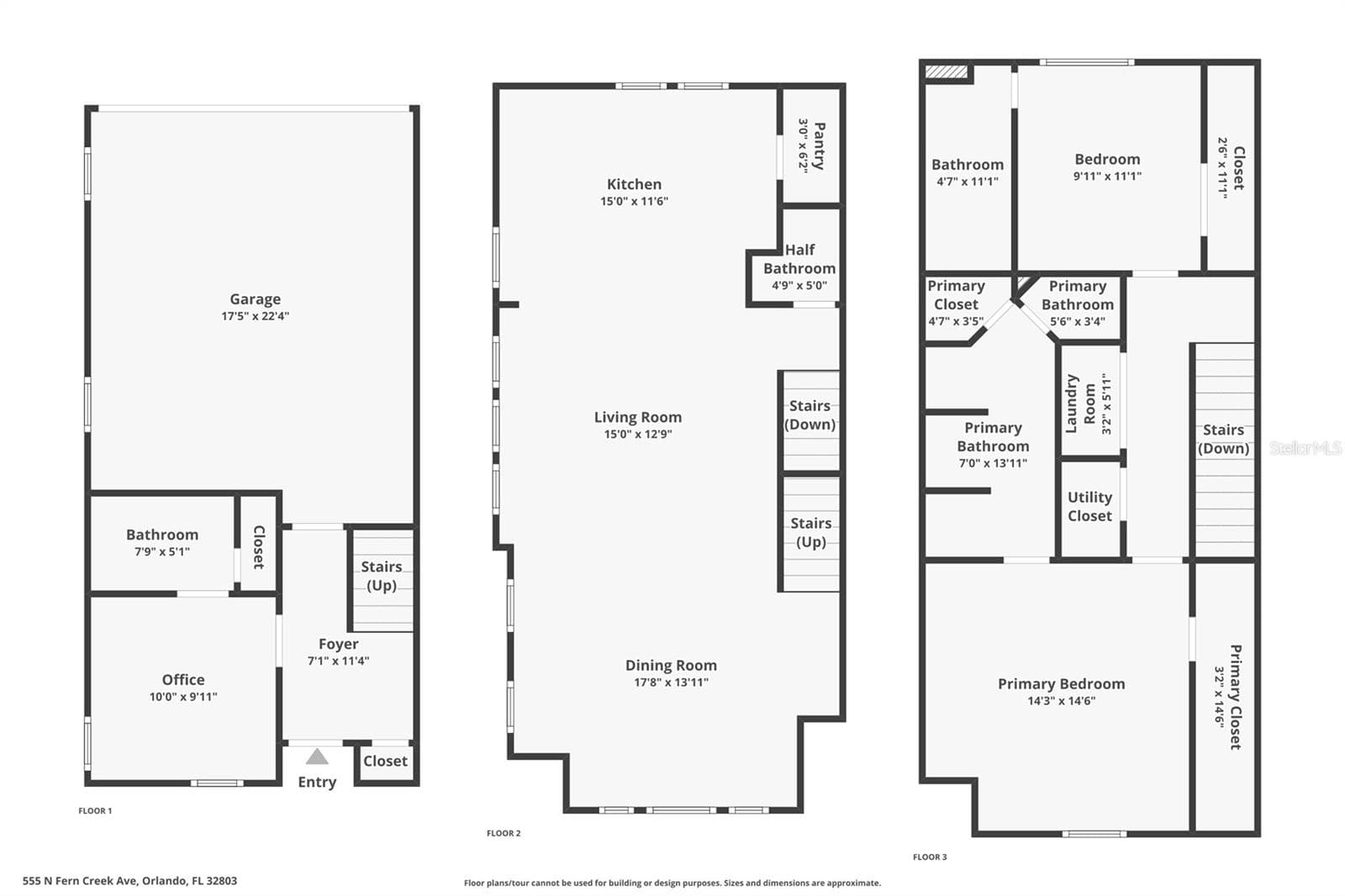 Townhouse at 555 N FERN CREEK AVE #1, ORLANDO, photo 24 of 24