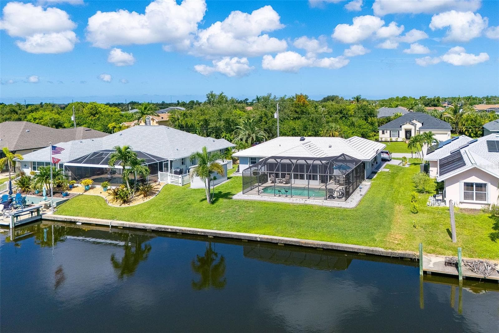 80' of canal front seawall - 9296 ARRID CIR, PORT CHARLOTTE