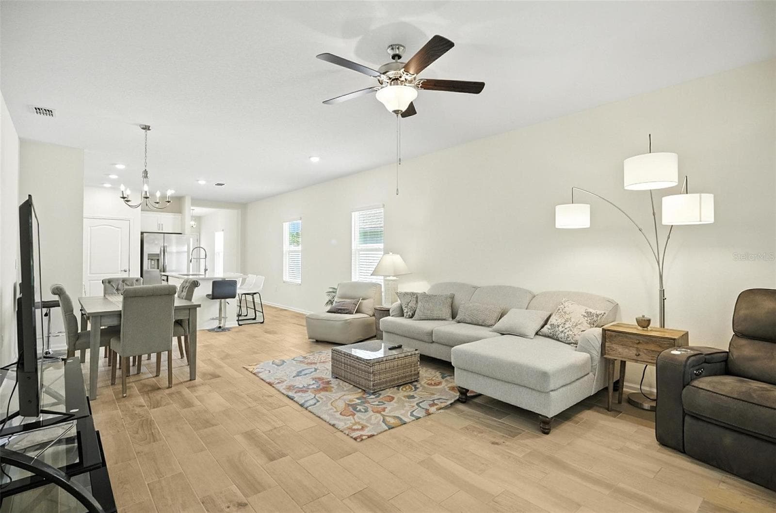 Open Living & Dining Area - 88 BIRDIE WAY, BUNNELL