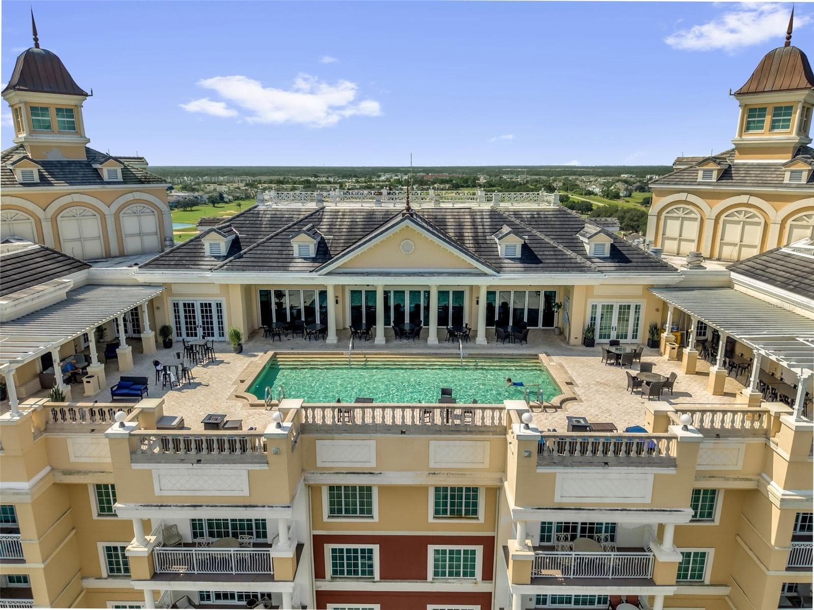Aerial View of the Rooftop Pool Deck - 7593 GATHERING DR #707, REUNION