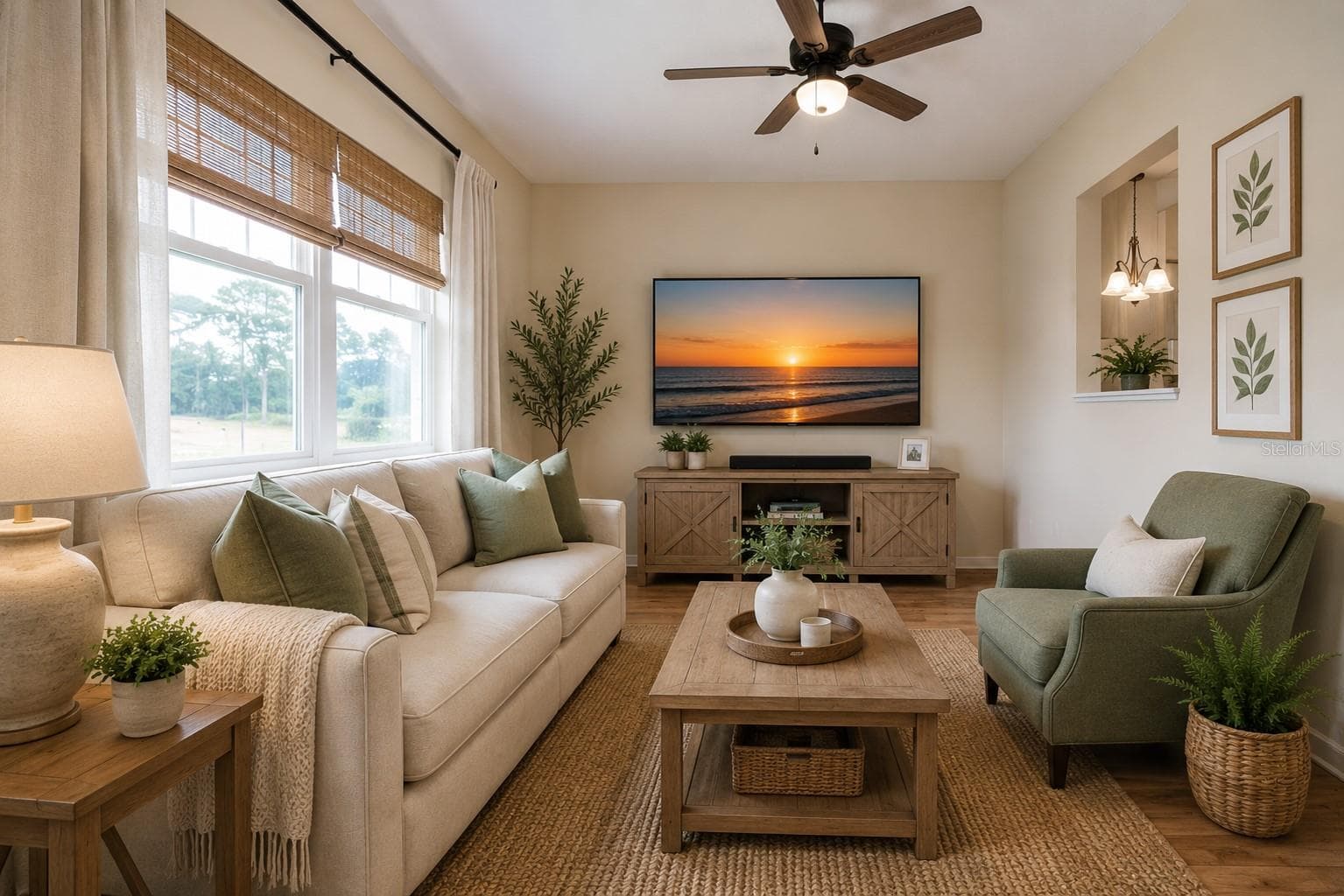Staged Family Room - 701 READING PL, SUN CITY CENTER