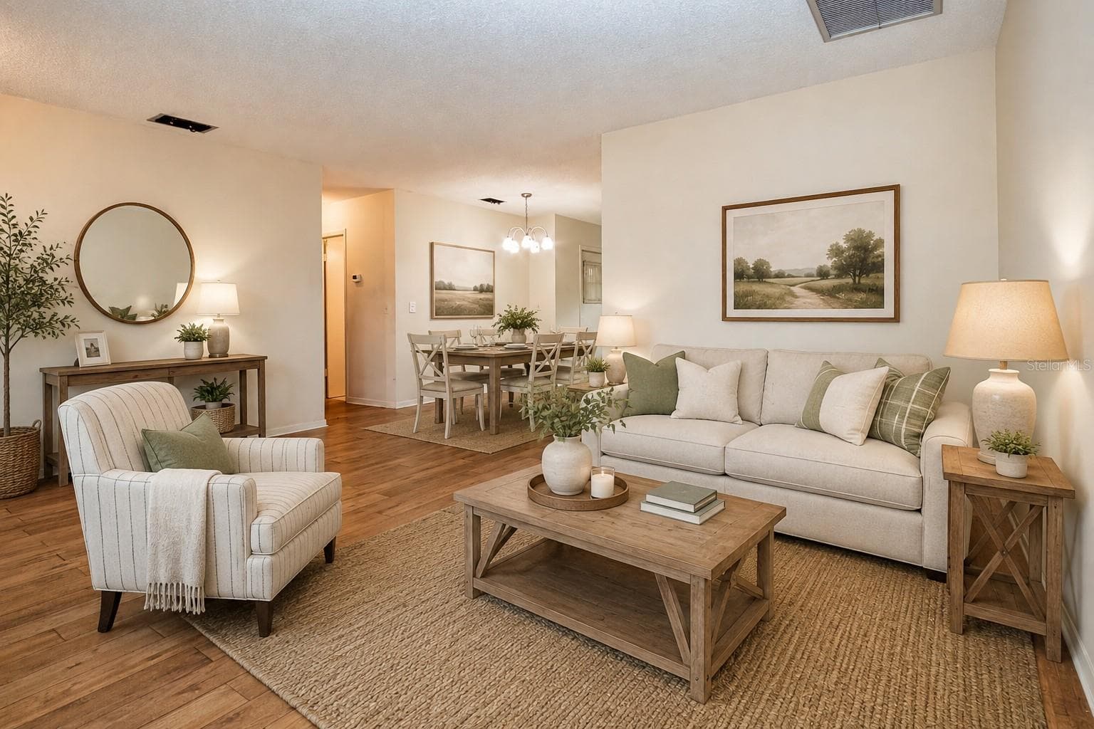 Staged Living Room - 701 READING PL, SUN CITY CENTER