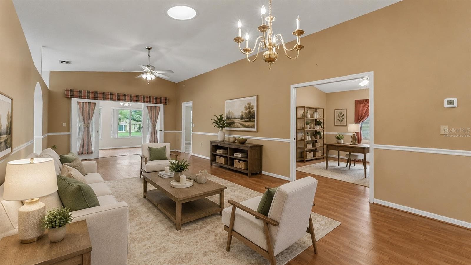 Virtually Staged living room - 2191 SILVER RE DR, LAKELAND
