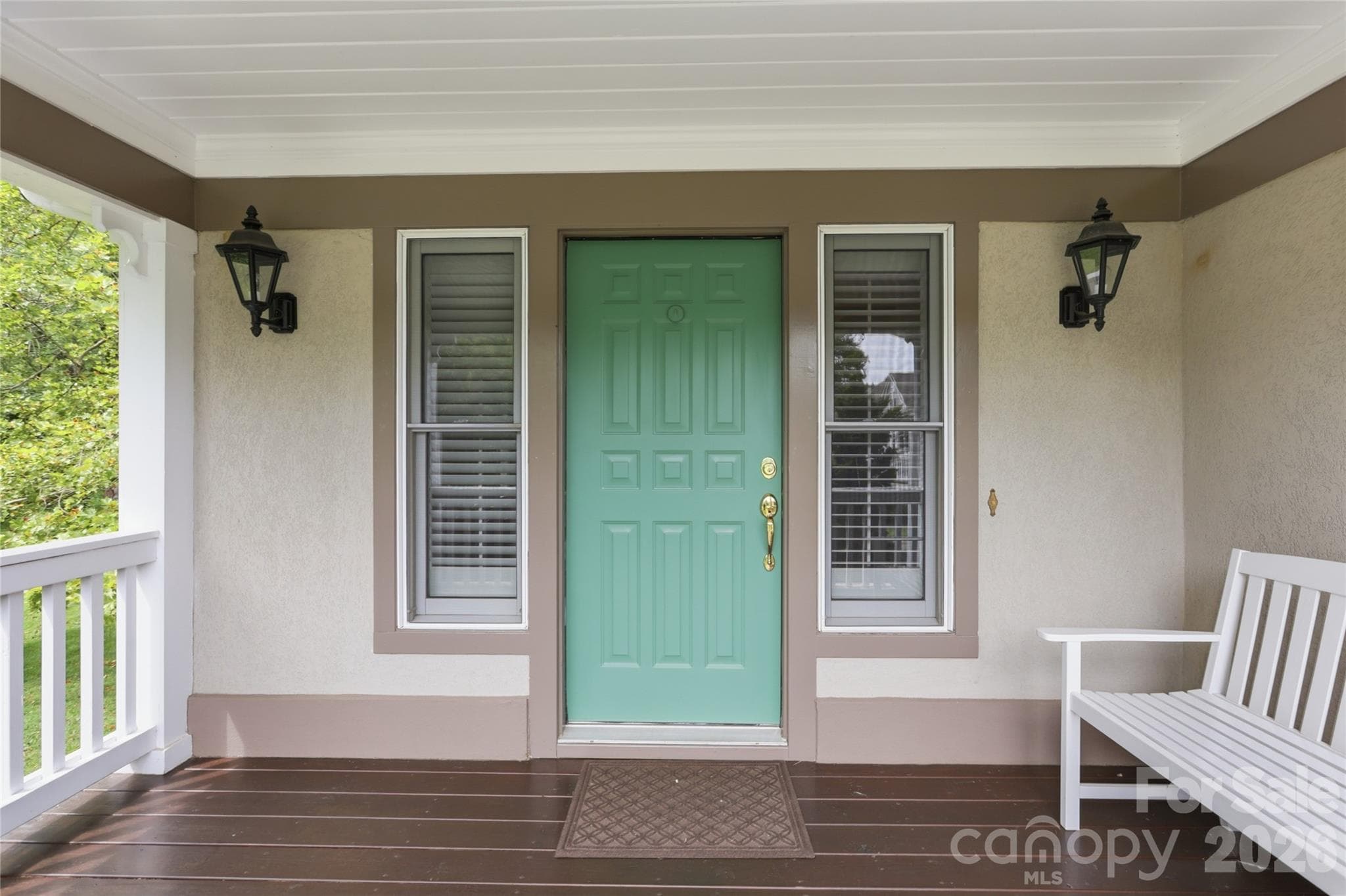 Covered front porch: 14'x7' - 18 Creekside Way, Asheville