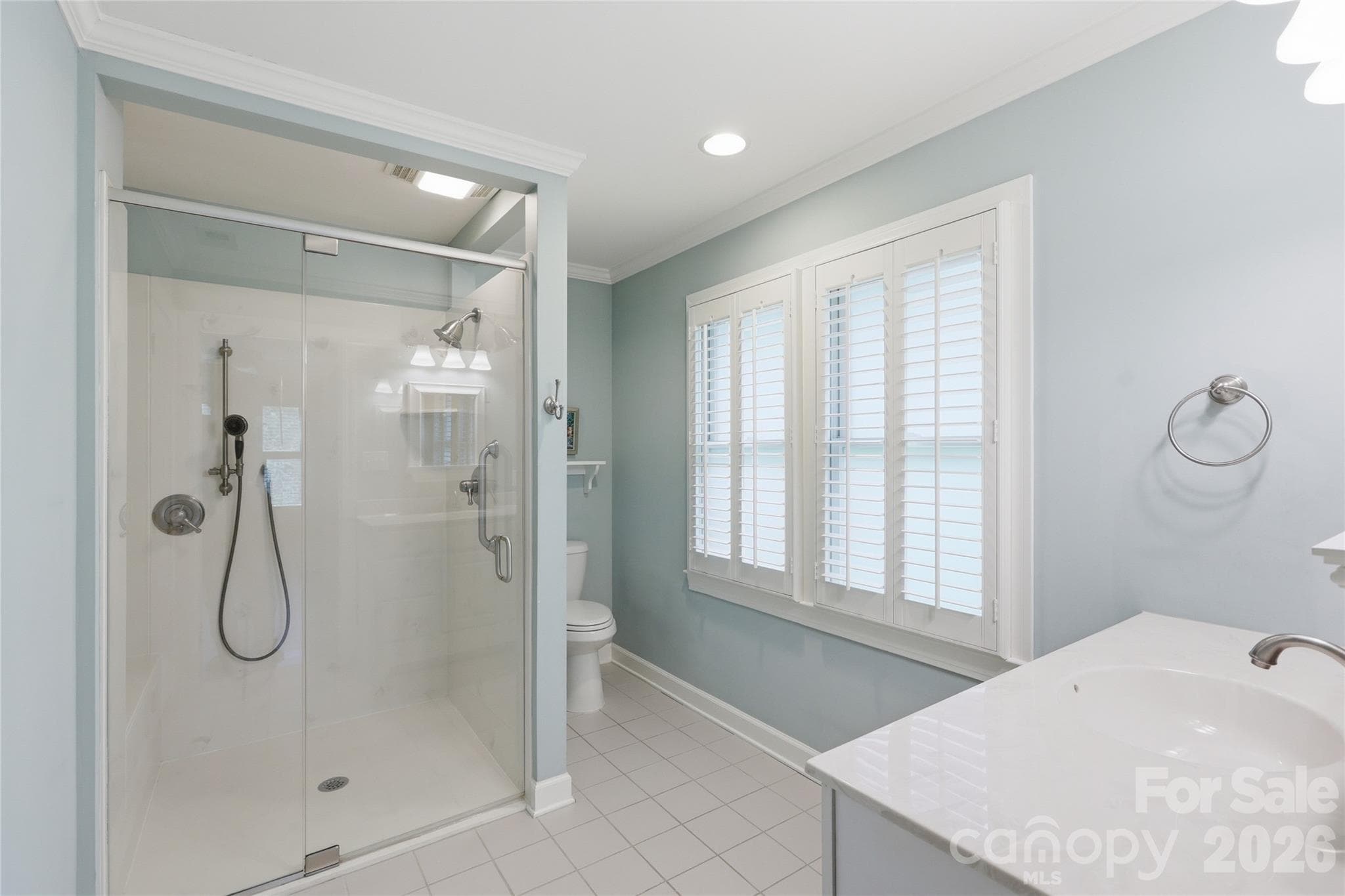 primary walk-in shower - 18 Creekside Way, Asheville