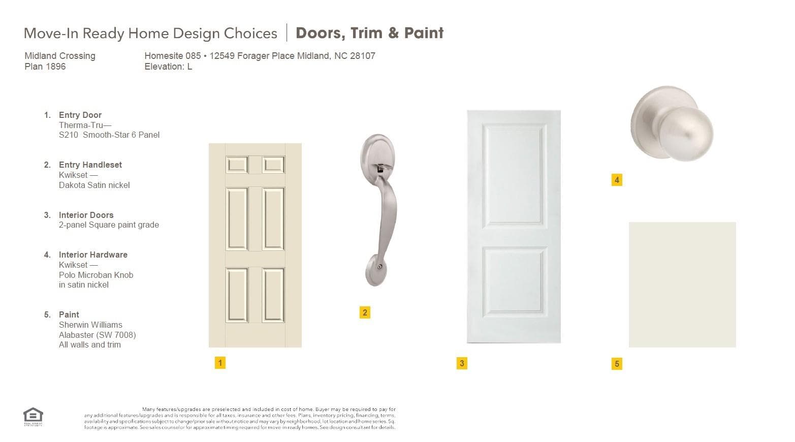 Doors, Trim, & Paint Options - 12549 Forager Place, Midland