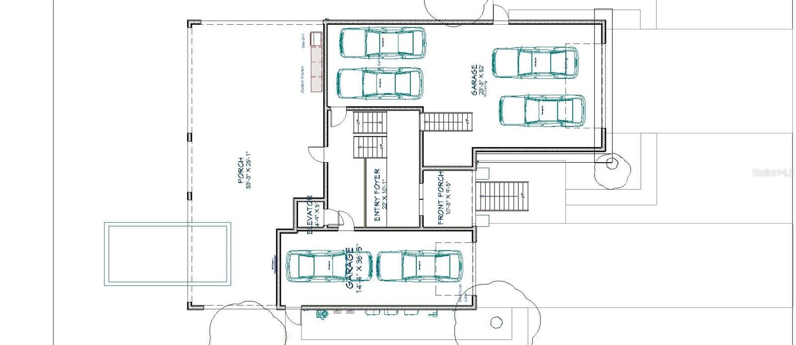 First Level/Garages - 2121 BAYOU GRANDE BLVD NE, ST PETERSBURG